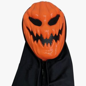 HALLOWEEN MUSK PUMPKIN OR/BK 25X17.4CM