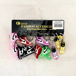 KEYRING SNEAKERS ASST.COLOURS 5CM 12`S