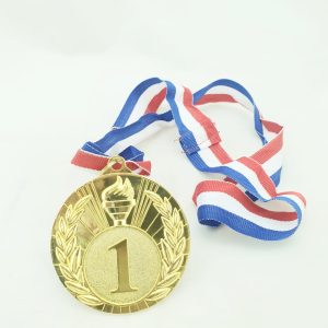 MEDAL METAL 1ST GOLD 5CM DIAMETER