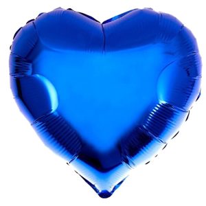 BALLOON FOIL R/BLUE  10"  5 PCS