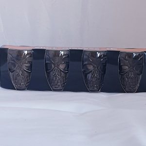 HALLOWEEN 4 BLACK SKELETON SHOT GLASSES