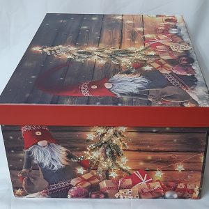 GIFTBOX 9`S CHRISTMAS RED 36.4X28X16.5C