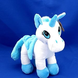 PLUSH UNICORN WHITE/BLUE  23CM