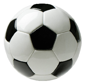 NO 5 SOCCER BALL BLACK/WHITE