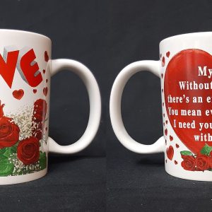 MUG VALENTINE MUGS 36 IN A CASE