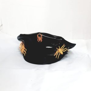 SPIDER CAP BLACK W/ORANGE SPIDERS