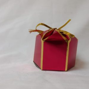 WEDDING BOX RED/GOLD 6`S