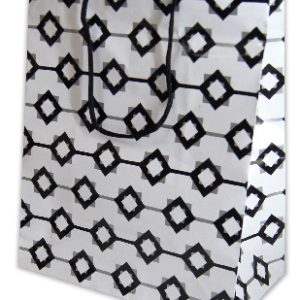 GIFTBAG BLACK/WHITE DIAMONDS