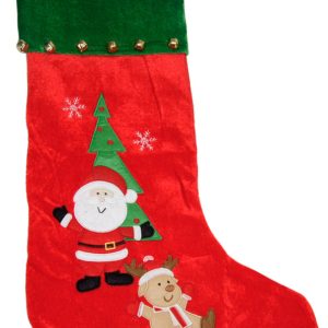 XMAS STOCKING W/BELLS