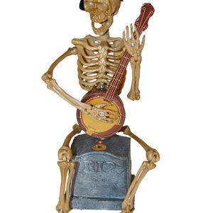 SKELETON PLAYING GUITAR 33CMH