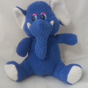PLUSH ELEPHANT  BLUE 27CM