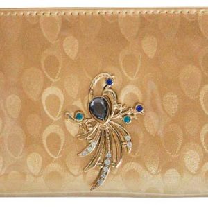 LADIES WALLET GOLD 21X10CM