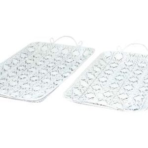 TRAY METAL  2PCS RECTANGLE  28X40CM
