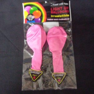 BALLOONS LIGHTUP PINK  2`S