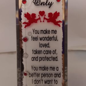 PLAQUE MIRROR MY ONE AND ONLY 6X18CM