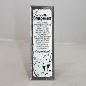 PLAQUE MIRROR  ON YOUR ENGAGEMENT 18X6CM
