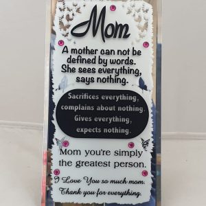 PLAQUE MIRROR  MOM 18X9.5CM