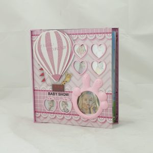 ALBUM PHOTO B/GIRL 120 SHEETS 4X6" PINK