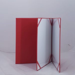 A4 PVC CERTIFICATE HOLDER RED