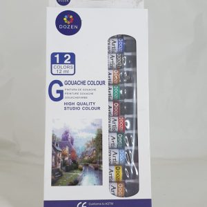 GOUACHE COLOUR SET 12 PCS