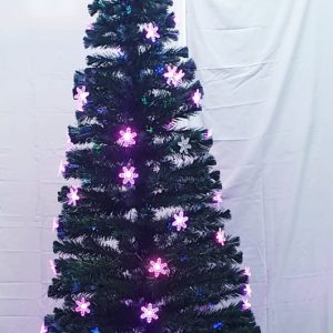 CHRISTMAS TREE GN W/F/OPTIC/S/BULB 2.4MT
