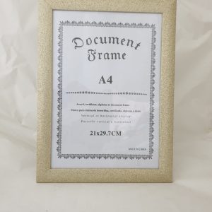 A4 FRAME GOLD GLITTED29.7X21CM