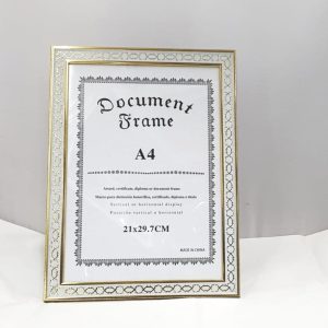 A4 FRAME GOLD/WHITE 29.7X21CM