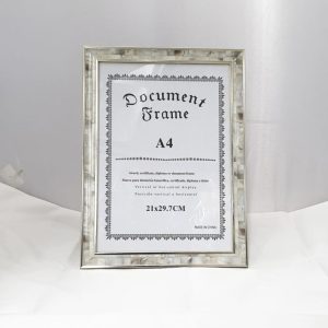 A4 FRAME WHITE/GOLD DESIGN 29.7X21CM