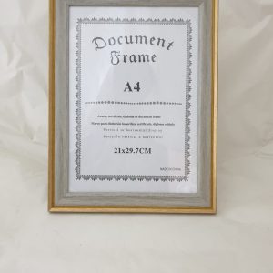 A4 FRAME GOLD/GREY 29.7X21CM