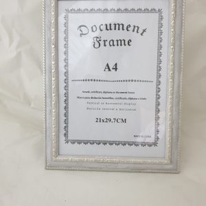 A4 FRAME SILVER/GREY 29.7X21CM