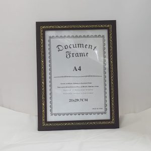 FRAME A4 BR/GD DESIGN 21X29.7CM