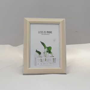 FRAME CREAM/SILVER 4X6"