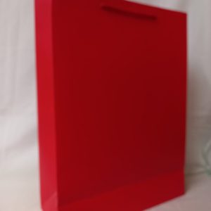 GIFTBAG RED 42X31X12CM
