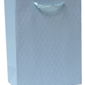 GIFTBAG BLUE W/DESIGN 23X18X10CM