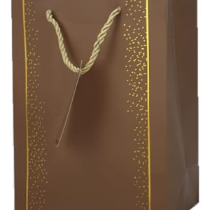 GIFTBAG GOLD WITH GOLD DESIGN 23X18X10