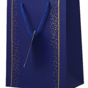 GIFTBAG SILVER/GOLD 32X26X12CM