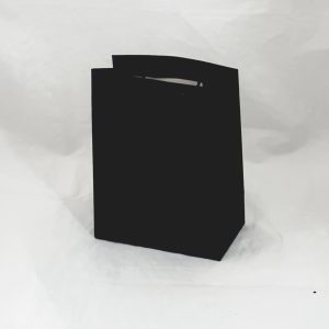 GIFTBAG BLACK MATT 23X18X10CM