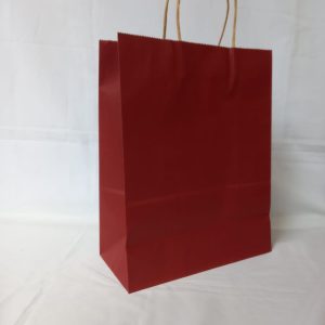 GIFTBAG MAR0ON PLAIN 27X22X11CM