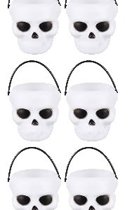 HALLOWEEN MINI SKELETON BUCKET6`S 5X4CM
