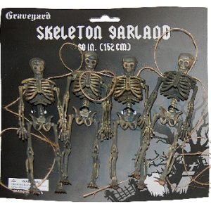 SKELETON GARLAND 152X14CM