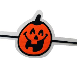 HALLOWEEN EYE PATCH OR/BK PUMPKIN