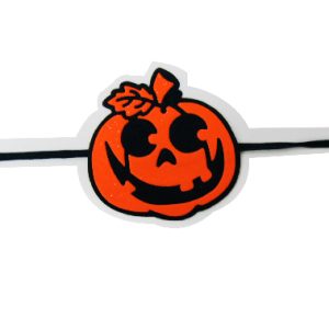 HALLOWEEN EYE PATCH OR/BK PUMPKIN/LEAF