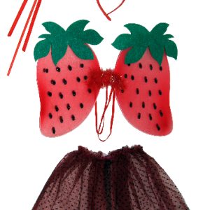 STAWBERRY COSTUME 4PCS