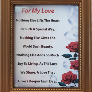 FRAME PHOTO FRAME LOVE GOLD 22X17CM