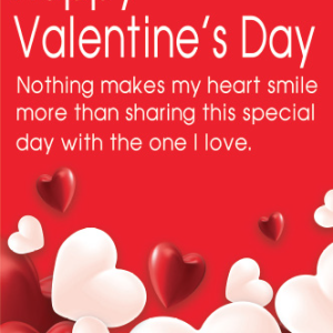 GREETING CARD H/VALENTINE`S DAY 33X45CM