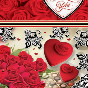 CARDS VALENTINE CARDS 5PCS18.5X12.7CM