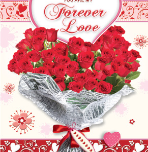 CARDS VALENTINE CARDS 5PCS 18.5X12.7CM