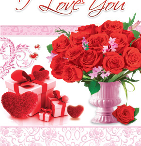 CARDS VALENTINE CARDS 5PCS 18.5X12.7CM
