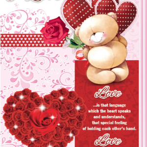 CARDS VALENTINE CARDS 5PCS 18.5X12.7CM