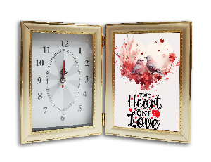 CLOCK &PHOTO FRAME MY LOVE 4"X6"